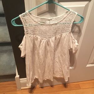 White off the shoulder top